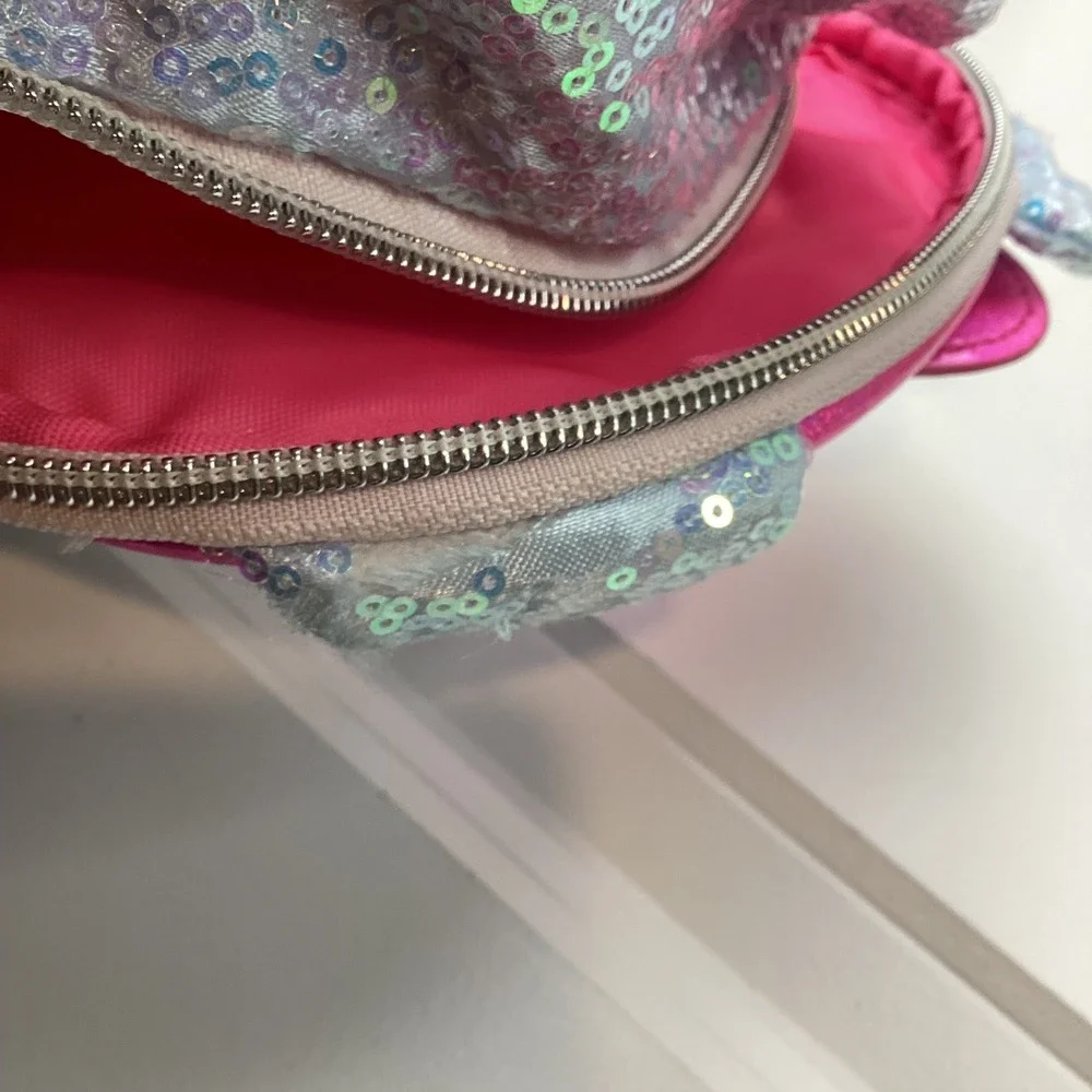Hello Kitty by Sanrio Mini Backpack Iridescent Sequins Pink silver